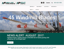 Tablet Screenshot of highlandforwarding.com